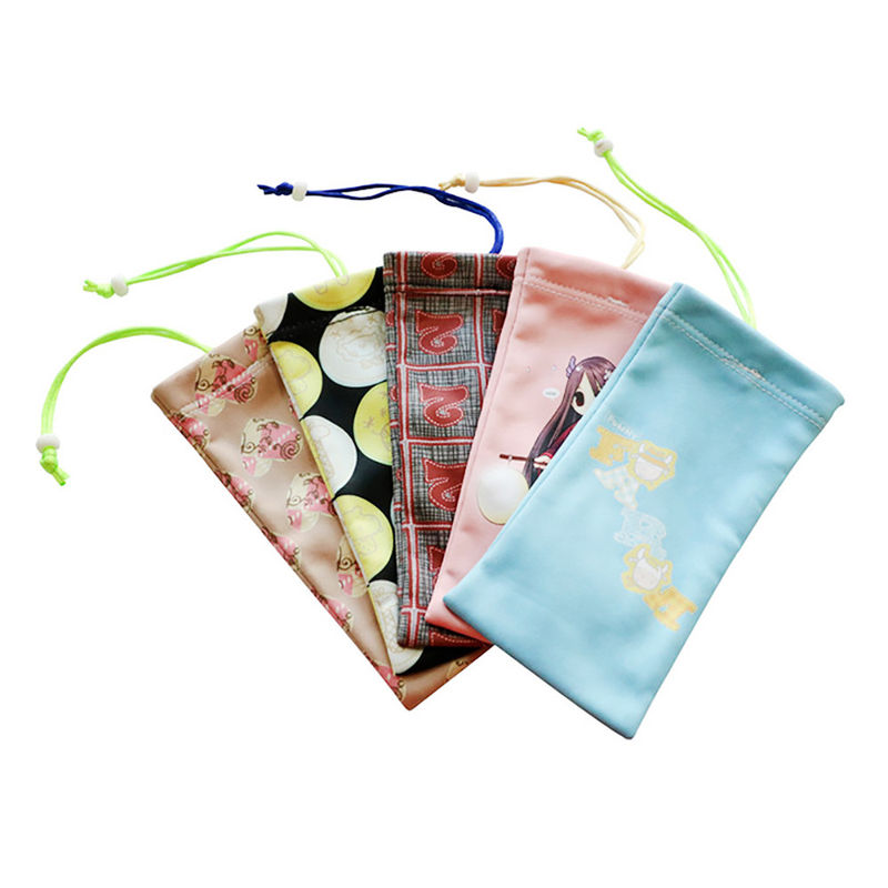 Capa de Microfibra de Cores Personalizadas Óculos Bolsa Óculos Para Embalagem